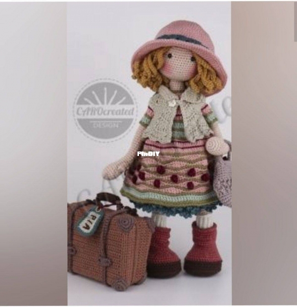 CAROcreated design Carola Herbst Doll Pia Knitting and Crochet