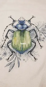 [Finished Crafts] The Green Beetle by Alla Erokhova/Erohova