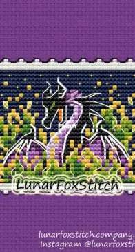 Lunar Fox Stitch - Dragon Maleficent
