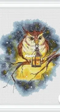 Owl With A Flashlight by Anna Ulchitskaya XSD