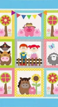 The Red Boot Quilt Company - This Little Piggy - Antonie Alexander - BOM 2019 - Free