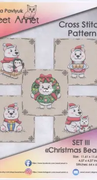 Sweet Annet - Christmas Bears - Set lll - by Anna Pavlyuk