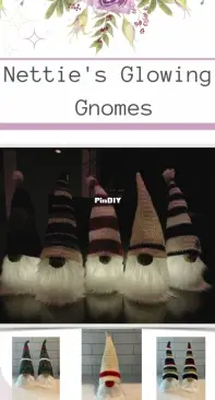 Netties Creates Crochet - Vanessa Bird - Netties Glowing Gnomes