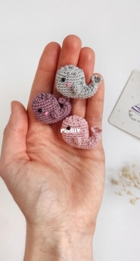 Crochet Pattern By Lily - Moi Prelesti - Liliya Sharipova - Whale Brooch - Free