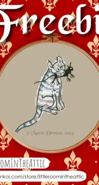 Little Room In The Attic -  Medieval Cat With Prey by Maria Demina - Free