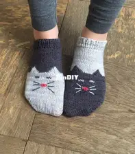 Kitty Ankle Socks - Inorgaknit - Geena Garcia -Free