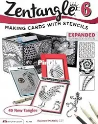 Zentangle 6 - Making Cards with Stencils  - Suzanne McNeill