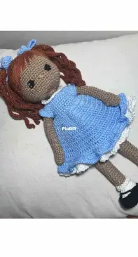Greenfrog.crochet - nina doll blue dress