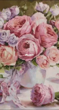 Pink Bouquet by Irina Sumarokova