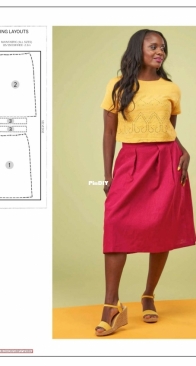 Cotton + Chalk - Fuchsia Skirt - Sizes 6-30