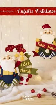 Maria Kriadeira Atelie - Kerem Barrocal - Christmas Decoration - Enfeites  Natalinos - Portuguese