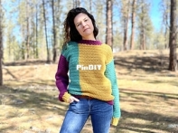 Off the Beaten Hook - Lindsey Roe - Apricity Color Block Sweater