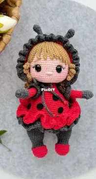 Crochet Friends Toys - Favorite Toys by Elena - Elena Bondarenko - Ladybug Girl - English