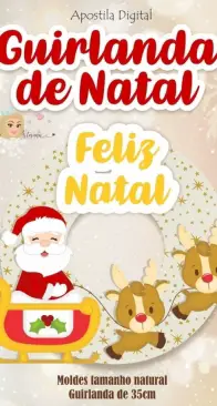 Cristina Artmann - Merry Christmas Wreath - Feliz Natal guirlanda - Portuguese