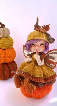 Wilozy Crochet - Huyen Tran Thuong - Pumpkin doll girl Autumn