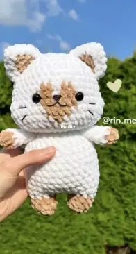 RIN Crochet - rin.meow21 - Peachy Heart Cat