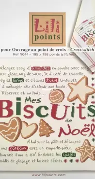 Lilipoints - Ref N044 - Mes Biscuits de Noël