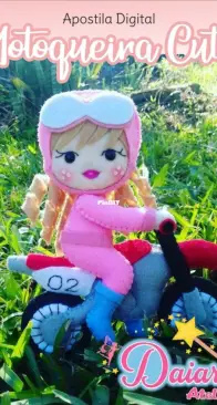 Daiart Atelie - Dai Marques - Cute Biker Girl - Motoqueira Cute - Portuguese