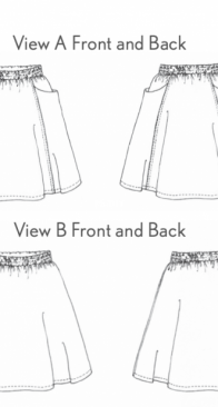 Sew Liberated - Gypsum Skirt - size 0-34.