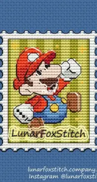 Lunar Fox Stitch - Super Mario