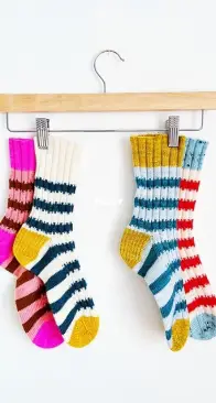 The Slip Rib Socks by Summer Lee