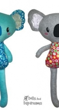 Dolls And Daydreams - In The Hoop Big Koala Pattern