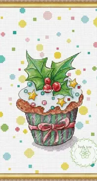 New Year's Cupcake by Tascha Volk - Free