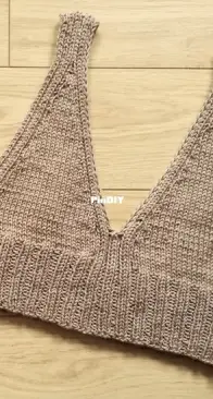 Knitted top/bra (easy)