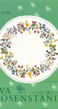 ER 05-1740 Flowersand Berries Ring Tablecloth