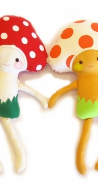 Dolls and Daydreams - Big Mushroom Baby - Machine Embroidery