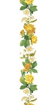 Eva Rosenstand /Clara Waever 9-3613 Yellow roses bellpull XSD