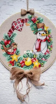 snowman wreath