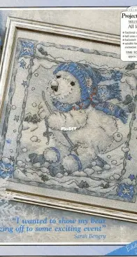 Loveable Skiing Bear by Sarah Bengry from Cross Stitch Collection 87 PCS + XSD