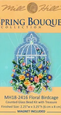 Mill Hill - Spring Bouquet Collection MH18-2416 Floral Birdcage
