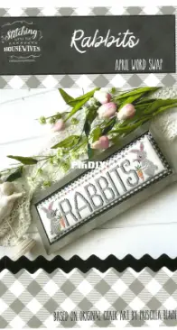 Stitching With the Housewives - Word Swap - April - Rabbits