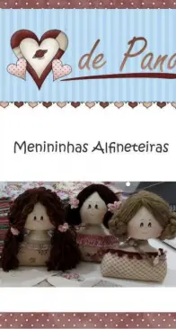 Atelier Coração de Pano - Dayanna Carlson - Menininhas Alfineteiras - Portuguese