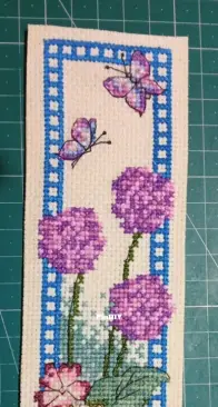 Flowers bookmark_Cross Stitch