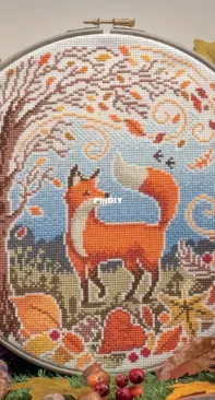 Fox In Fall by Emma Congdon from Cross Stitcher UK Issue 401 XSD + PCS