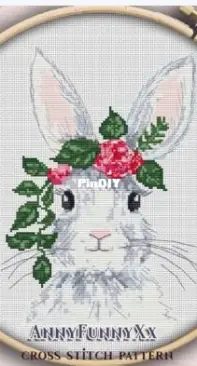 Annyfunnyxx - Bunny with Flowers by Anna Selezneva