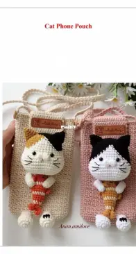 Anan Amilove - An An Craft - Trần Thị Hạnh - Huyền Trần - Cat phone pouch