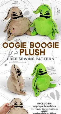 Sew Desu Ne? - Choly Knight - Oogie Boogie Plush Embroidery Files - Free