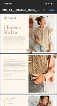 Alelí Deco Crochet - Estefanía Béllico - Malva Vest - Chaleco Malva - Spanish