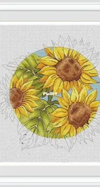 Sunflowers In A Circle by Tamriko Lamaridze