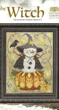 Cottage Garden Samplings - CGS-1107 - The Snowman Collector Series #11 - The Witch