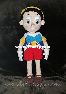 Puppet Boy pinocchio by The crochet crazy crew