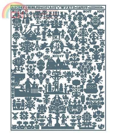 Permin 39 9441-Blue Sampler.jpg