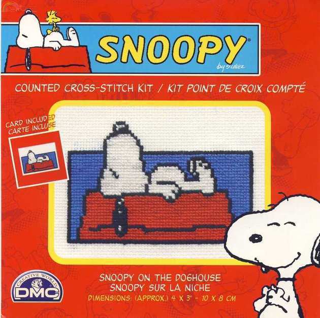 Snoopy on the doghouse