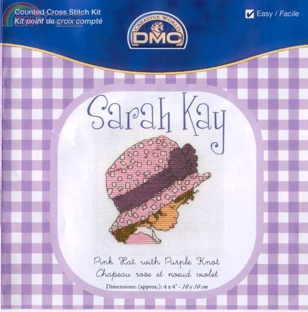 DMC BL 992-E sarah kay pink hat with purple knot.jpg
