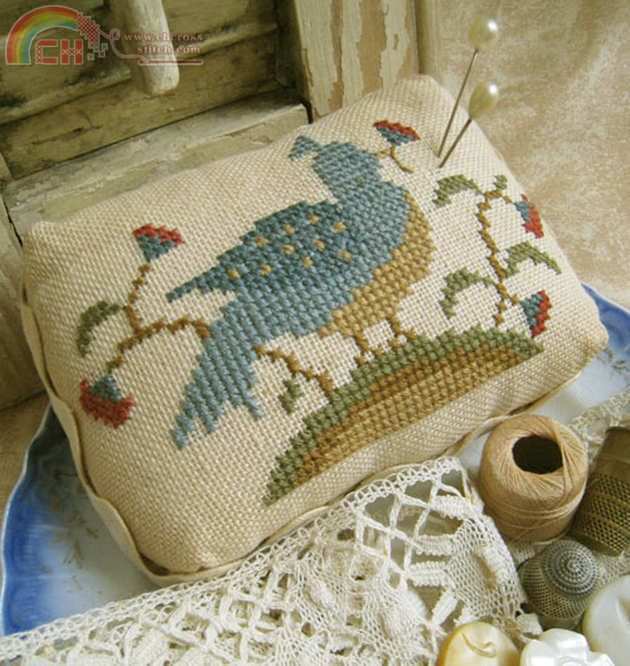 Bird \'N Blossom Pin Cushion 2.jpg