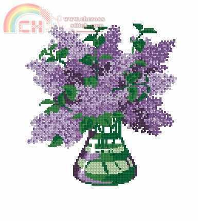 Riolis 603 - Lilacs in Glass Vase.jpg